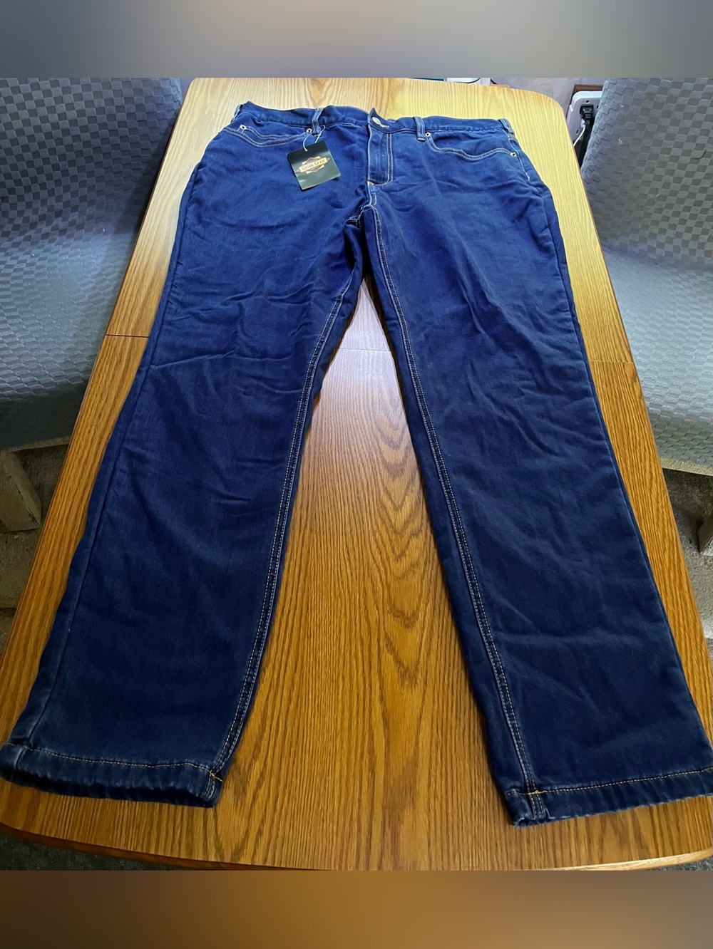 Guide Gear Fleece Lined Women’s Straight Leg Jeans in Deep Blue Size 16